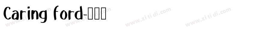 Caring ford字体转换